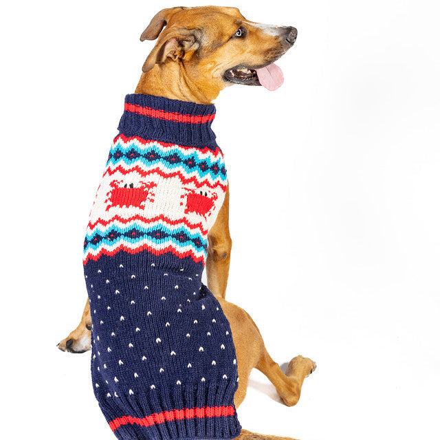 Crabby Wool Dog Sweater