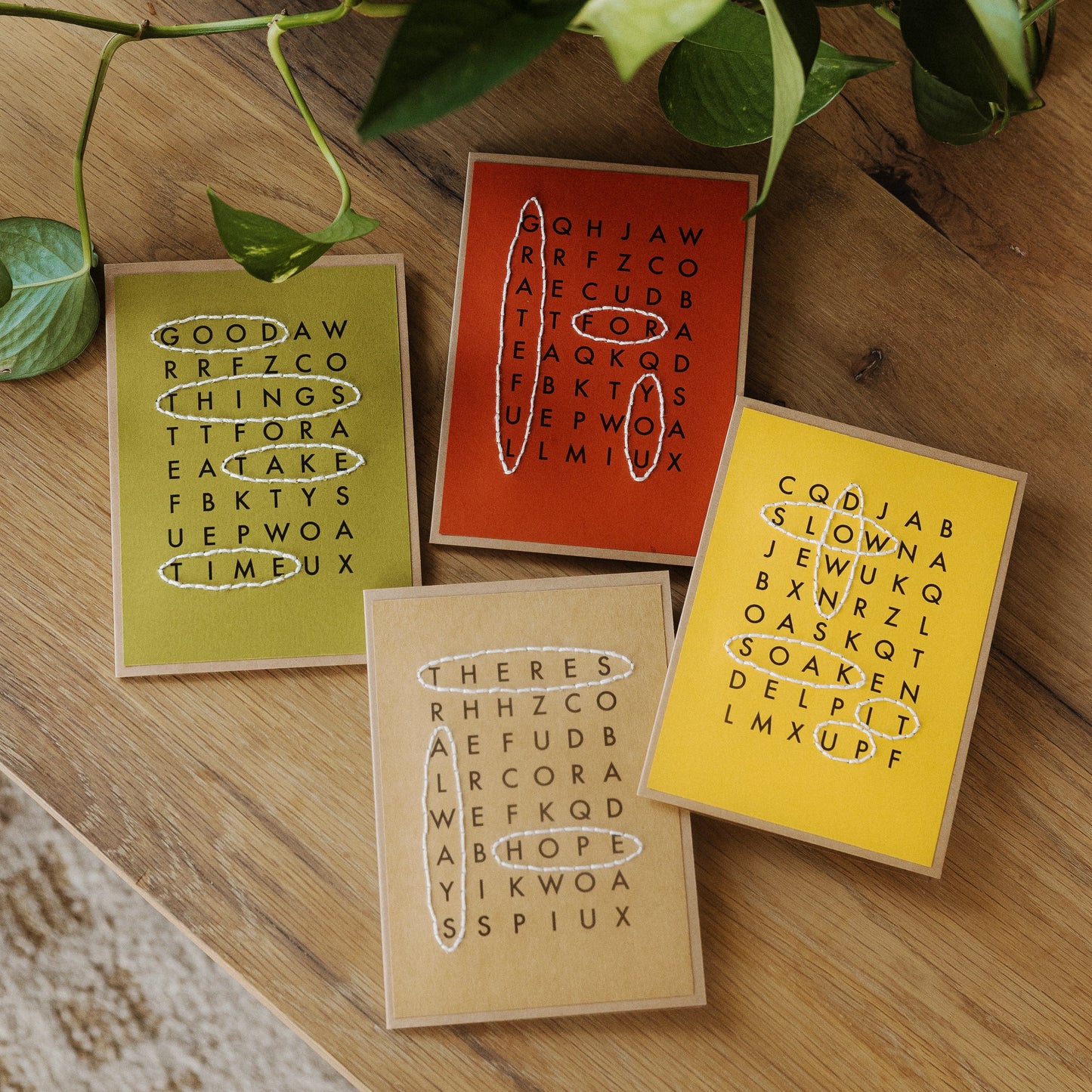 Grateful Crossword Greeting Cards