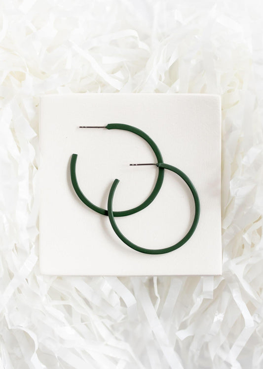 Green | Medium Game Day Hoops