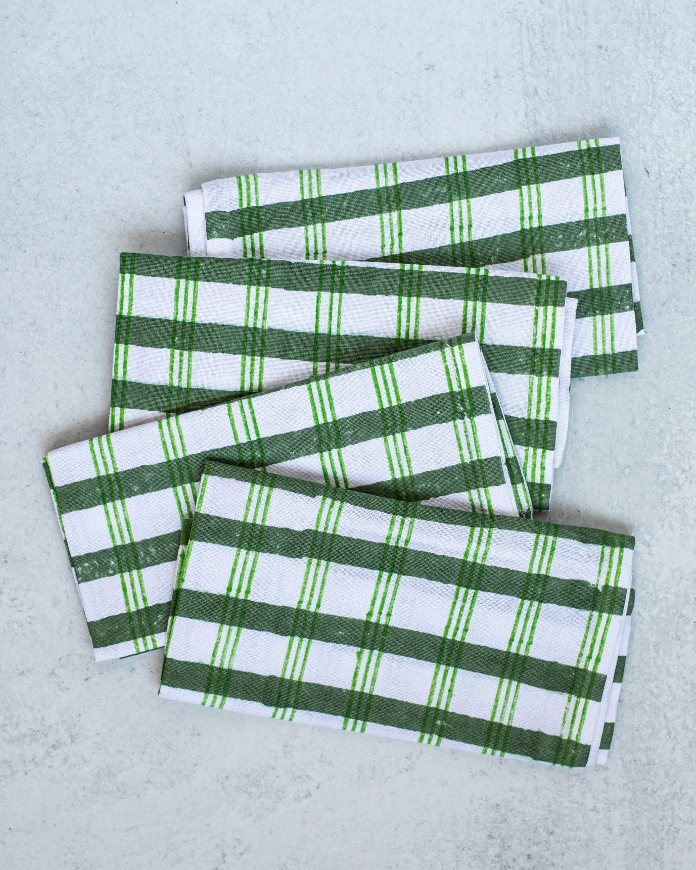 Dinner Napkins (set of 4) - Plaid, Sage & Vine