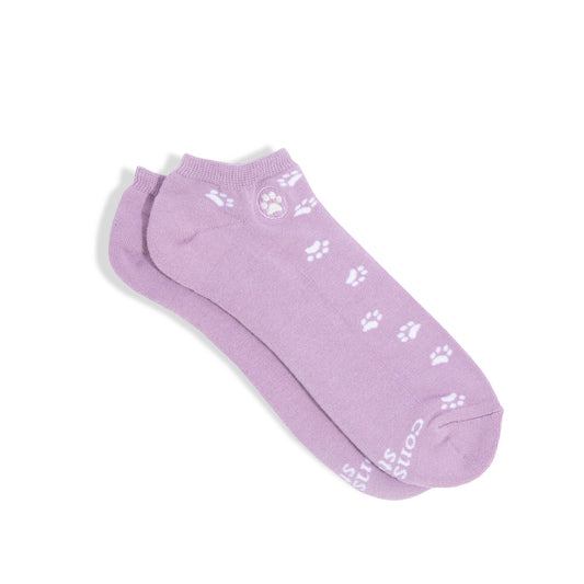 Ankle Socks that Save Dogs | Purple Paw Prints