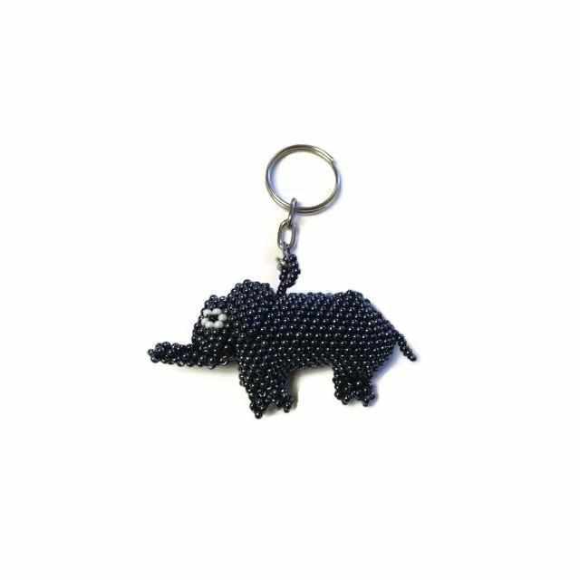 Elephant Seed Bead Keychain - Guatemala