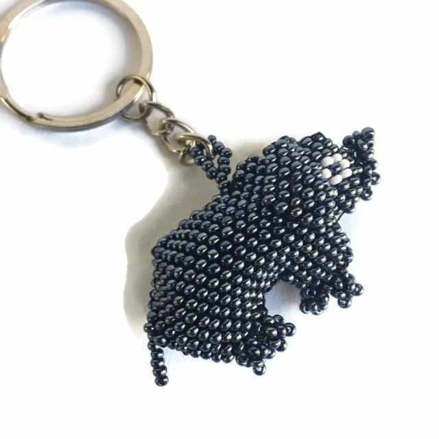 Elephant Seed Bead Keychain - Guatemala