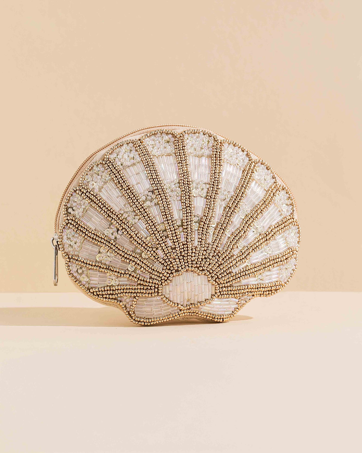 Champagne Seashell Pouch