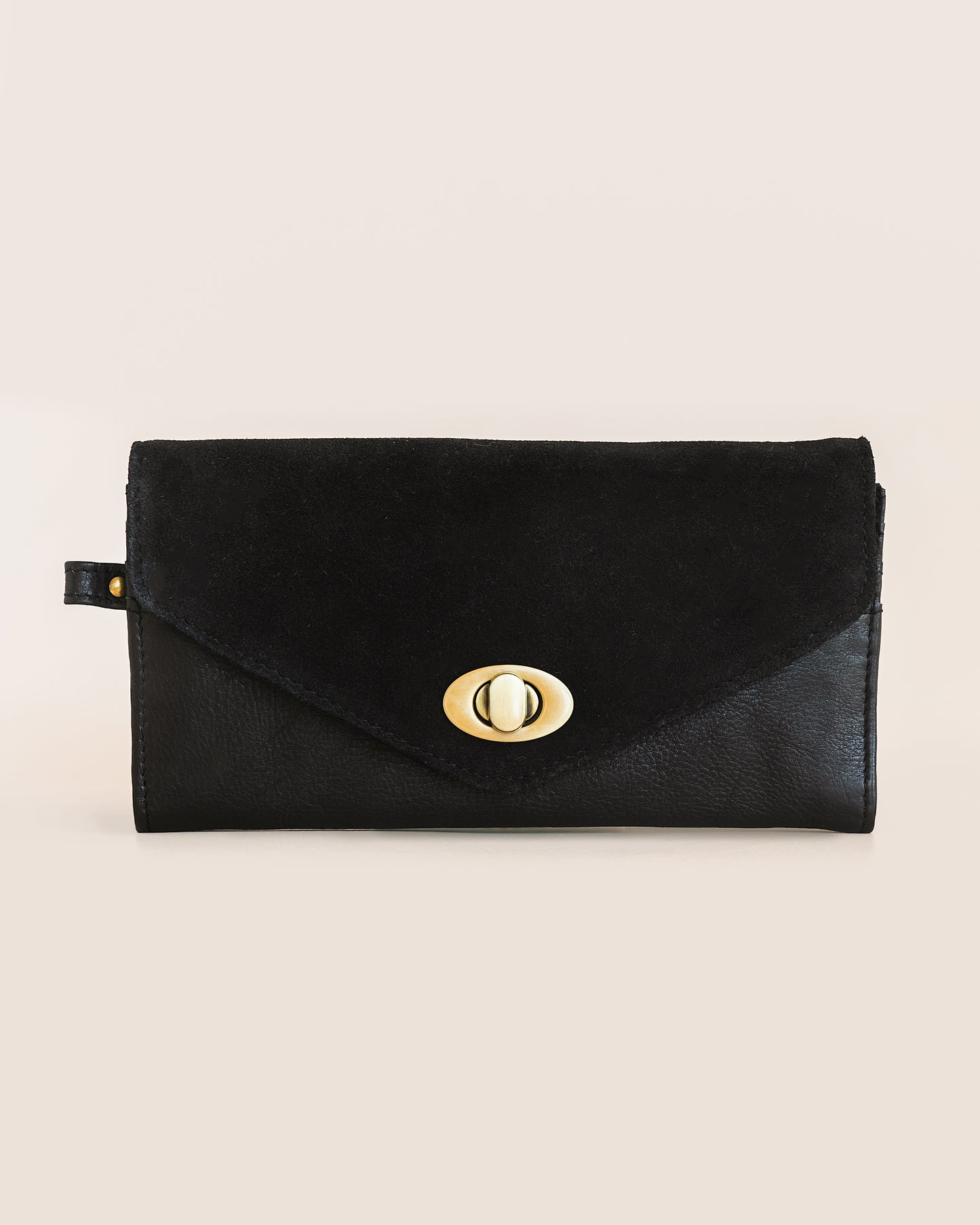 Ebony Suede Clutch