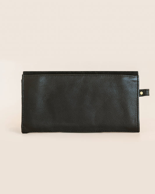 Ebony Suede Clutch