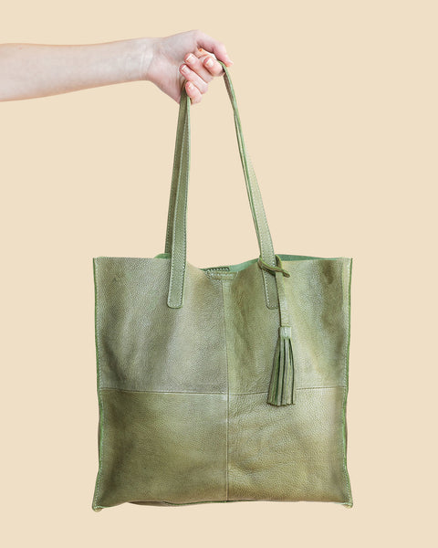 【ROH SEOUL】 CURLY TOTE BAG OLIVE GROVE ☆ROH SEOUL☆ Curly tote bag Olive grove (ROH SEOUL/トート