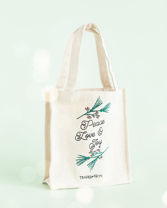 Peace, Love and Joy Gift Tote - Trades of Hope 