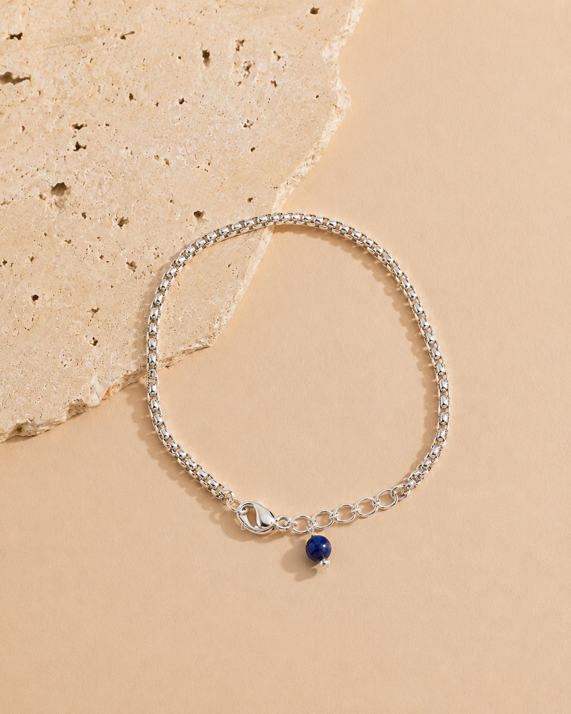 Lapis Charm Bracelet