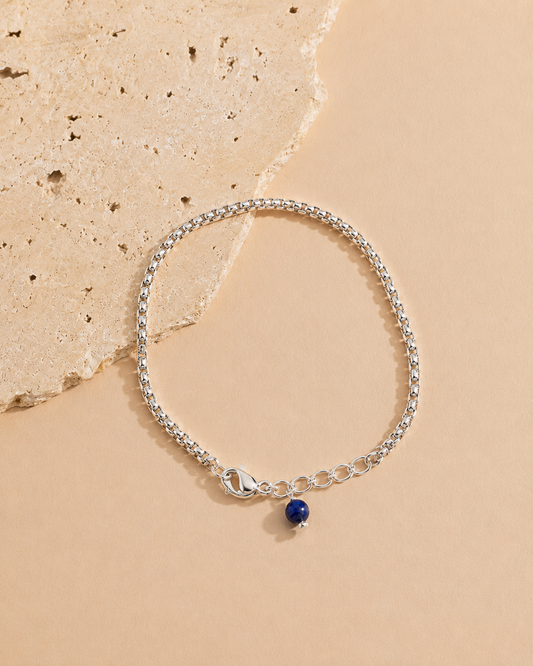 Lapis Charm Bracelet