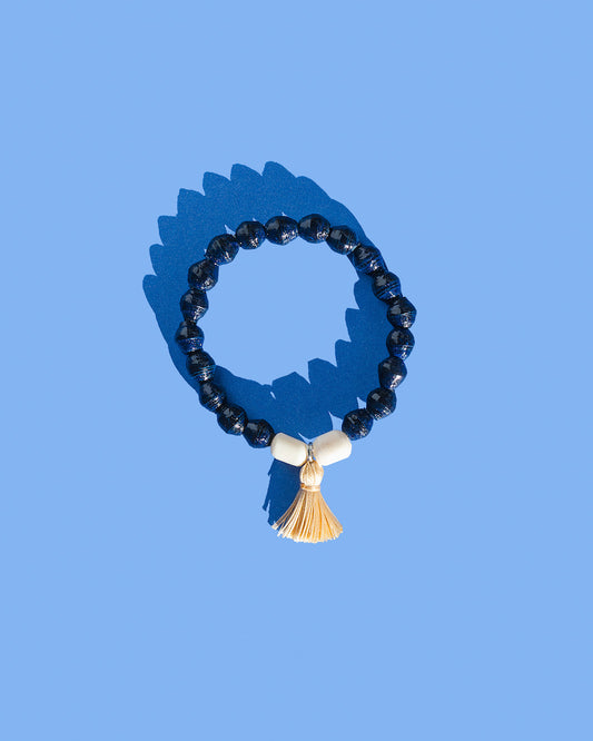 Midnight Tassel Bracelet