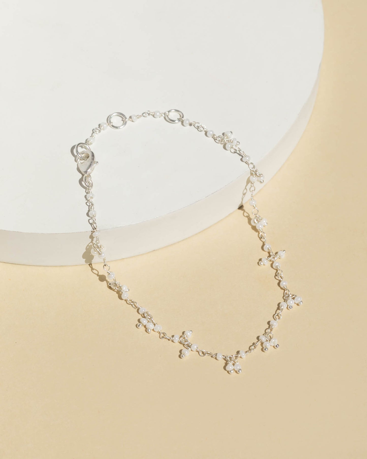 Pearlized Silver Bracelet