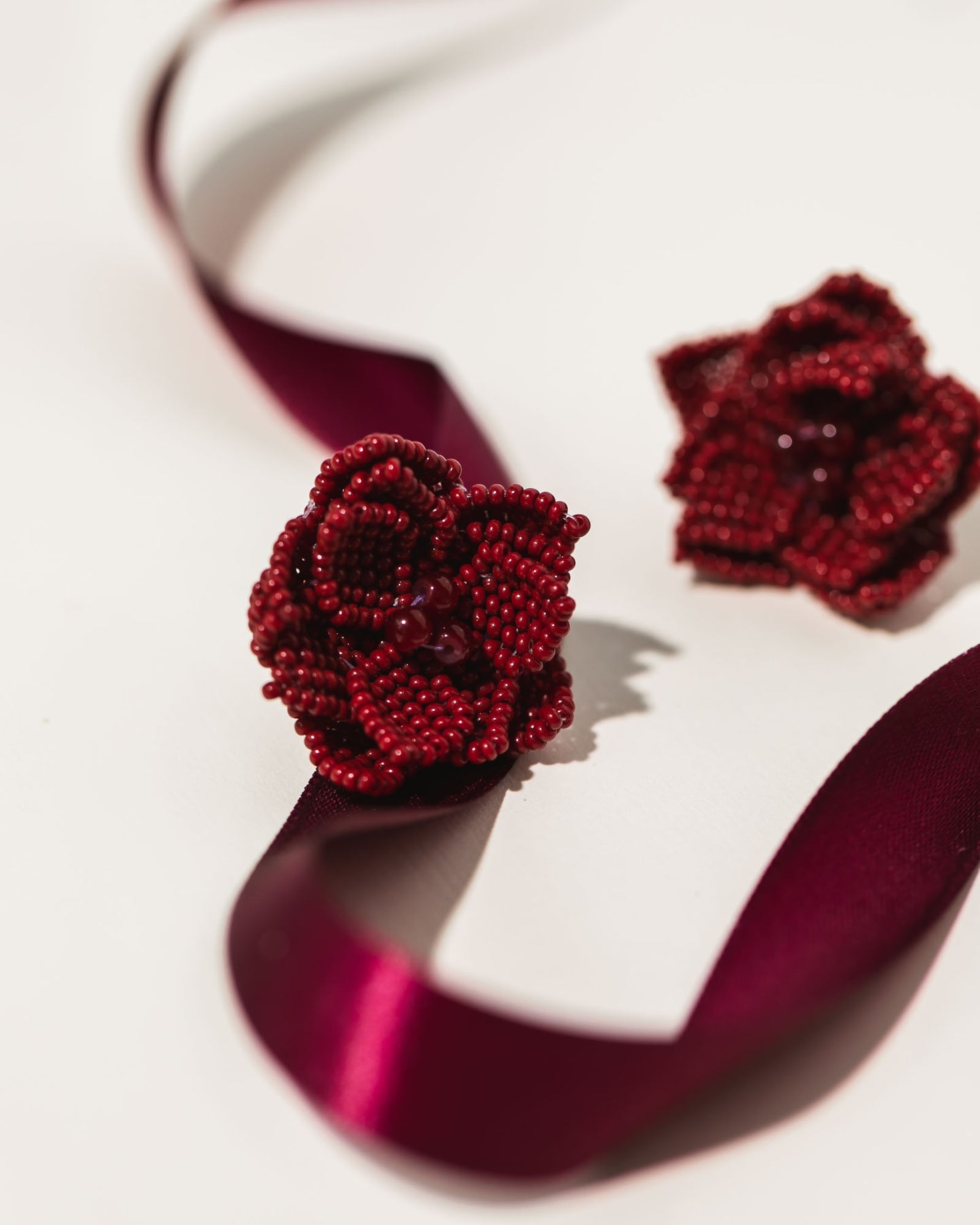 Crimson Bloom Earrings