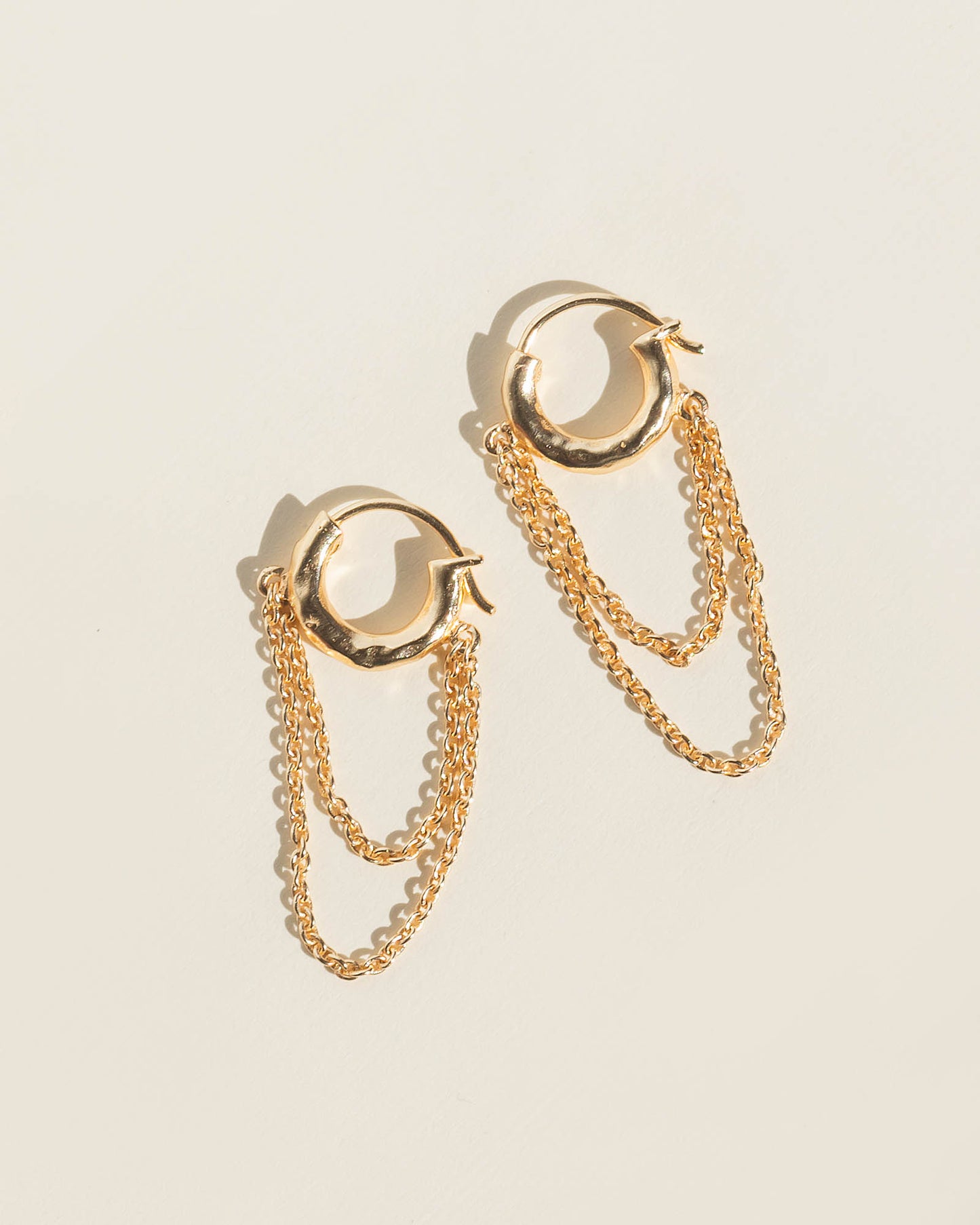 Echo Chain Hoops - Gold