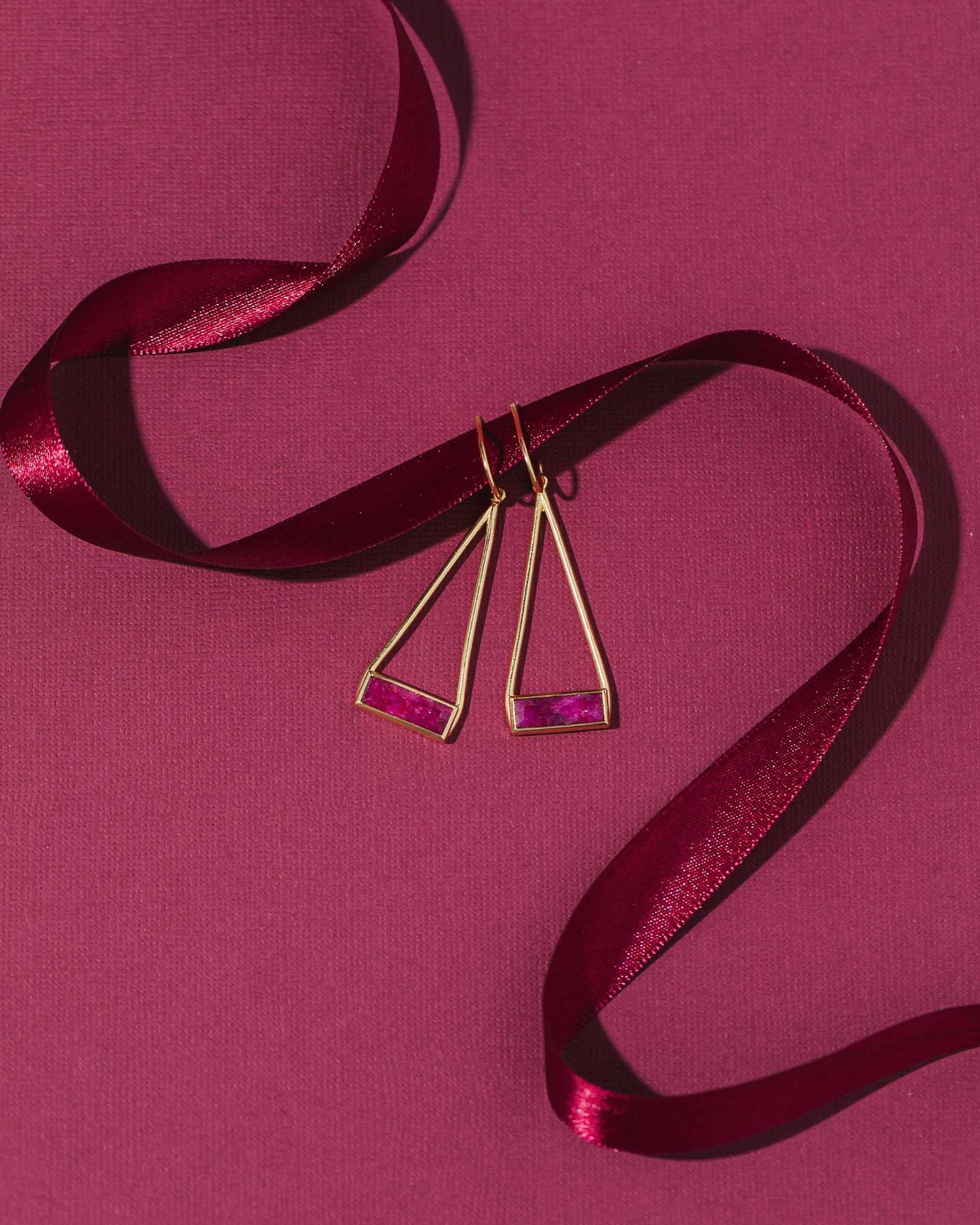 Enhanced Ruby Earrings