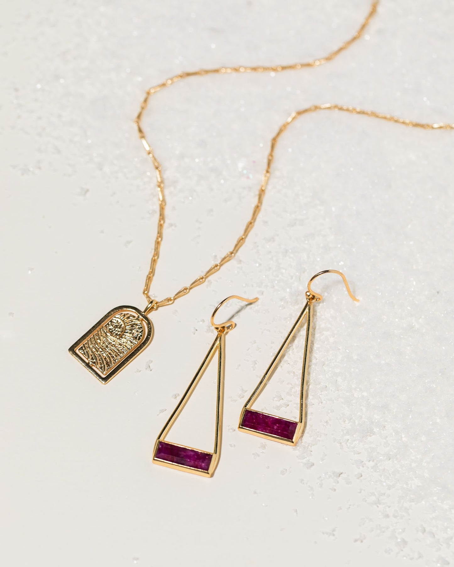 Enhanced Ruby Earrings