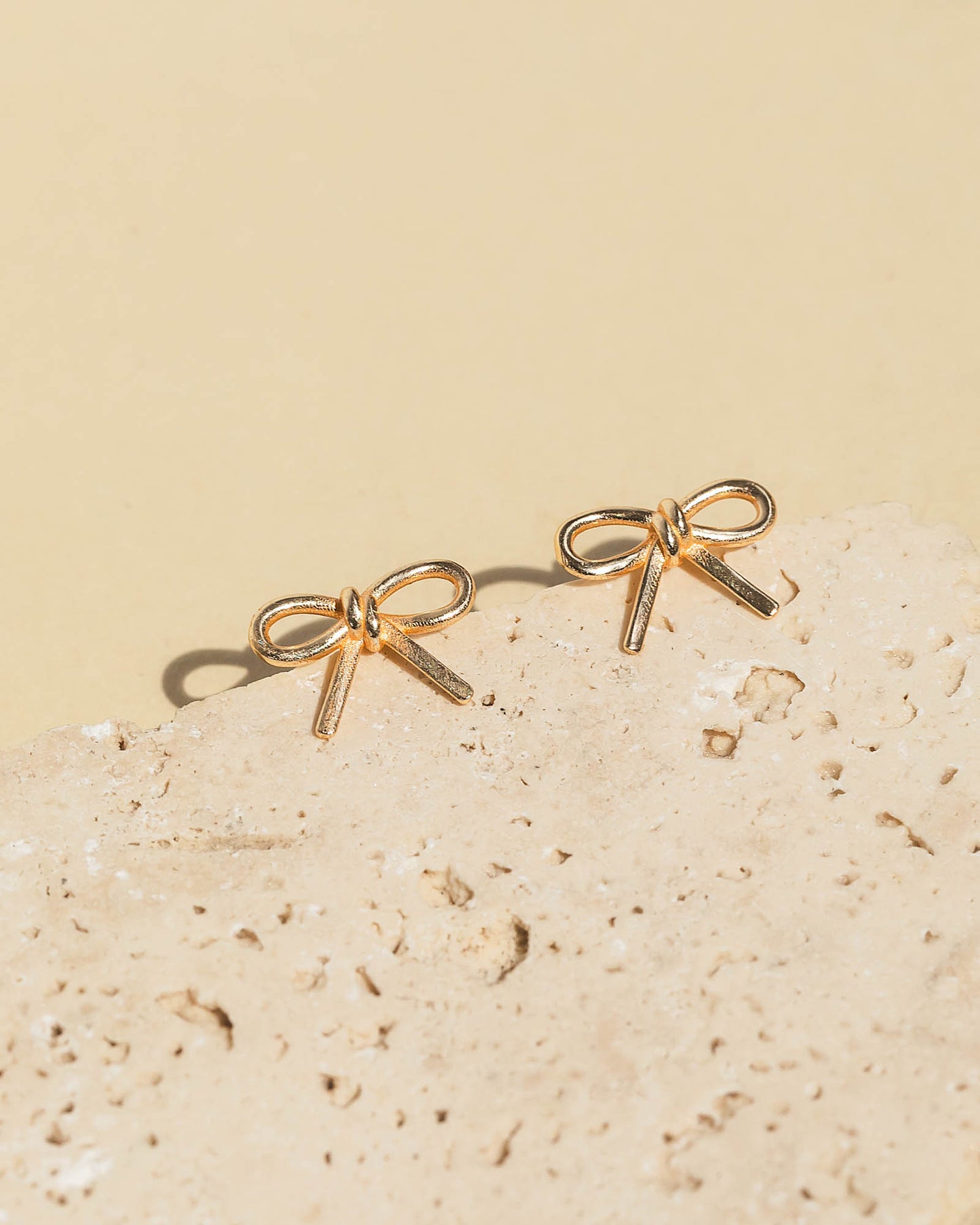 Golden Bow Earrings