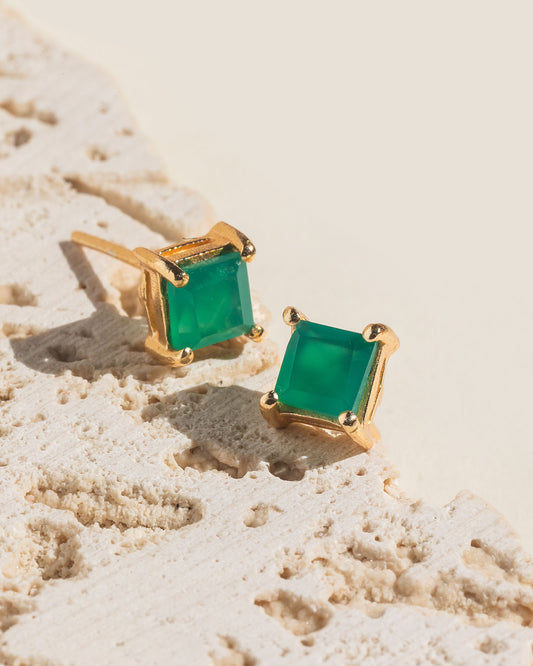 Jade Onyx Studs