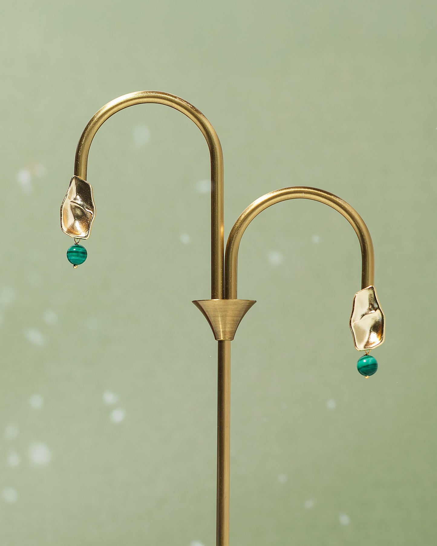 Malachite Drop Earrings