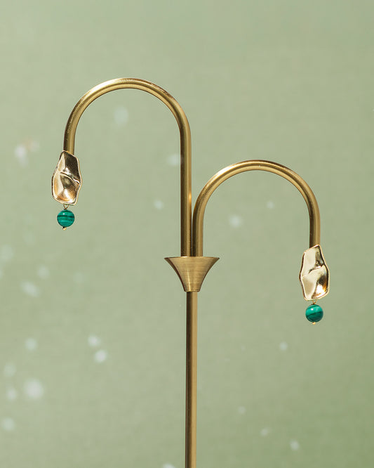 Malachite Drop Earrings