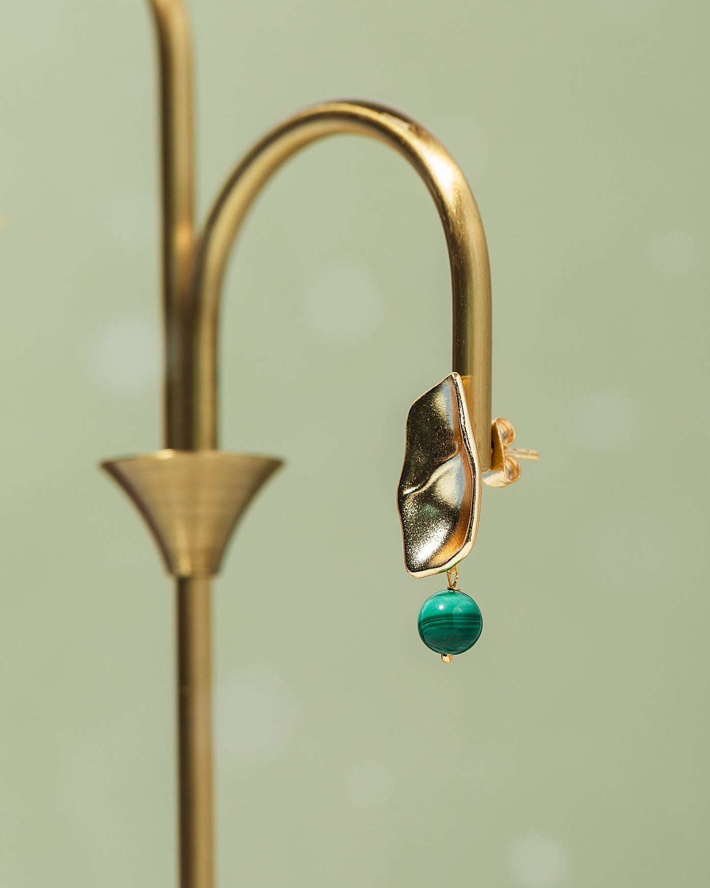 Malachite Drop Earrings