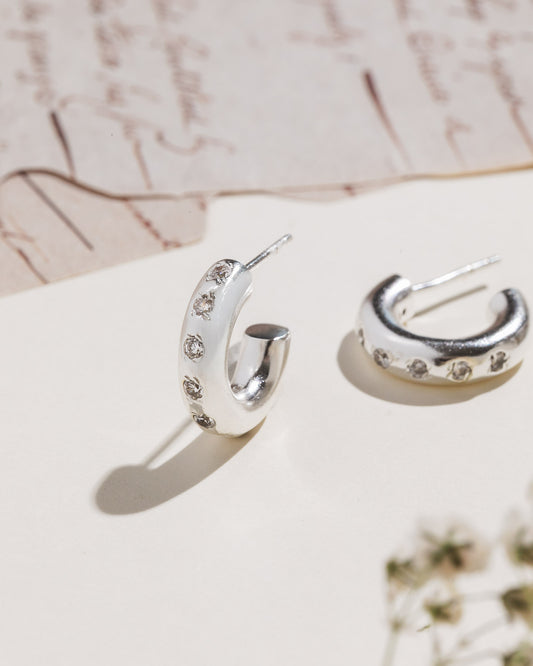 Starlight Hoops - Silver