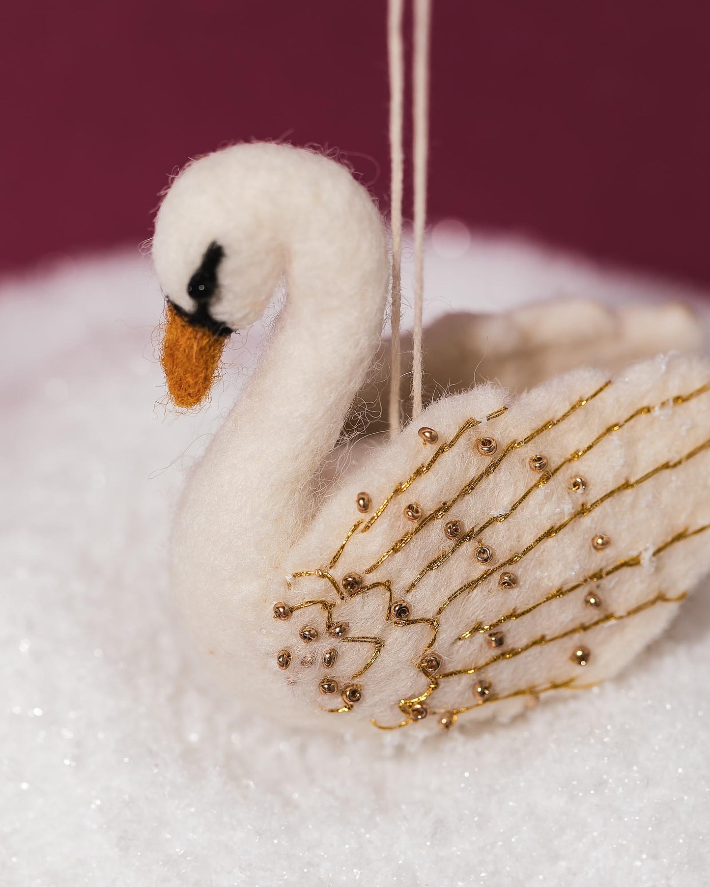 Sugarplum Swan Ornament
