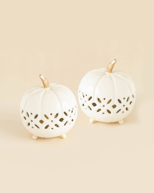 Luminary Harvest Lantern Set of 2