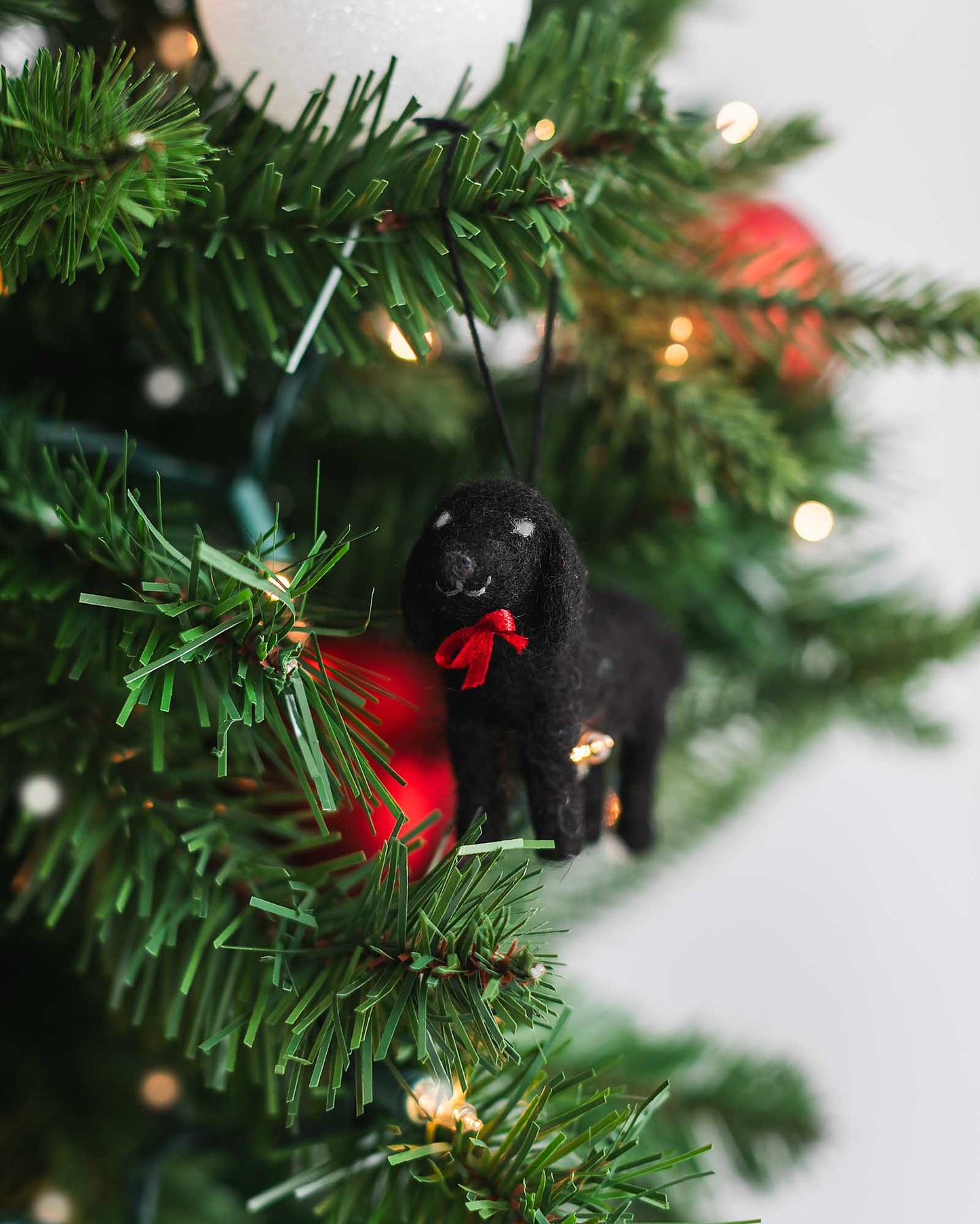 Black Doodle Ornament