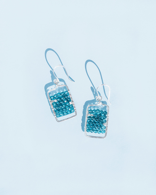 Misty Teal Earrings