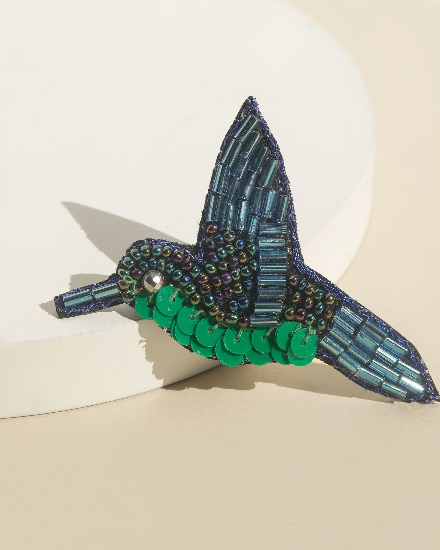 Sapphire Hummingbird Pin