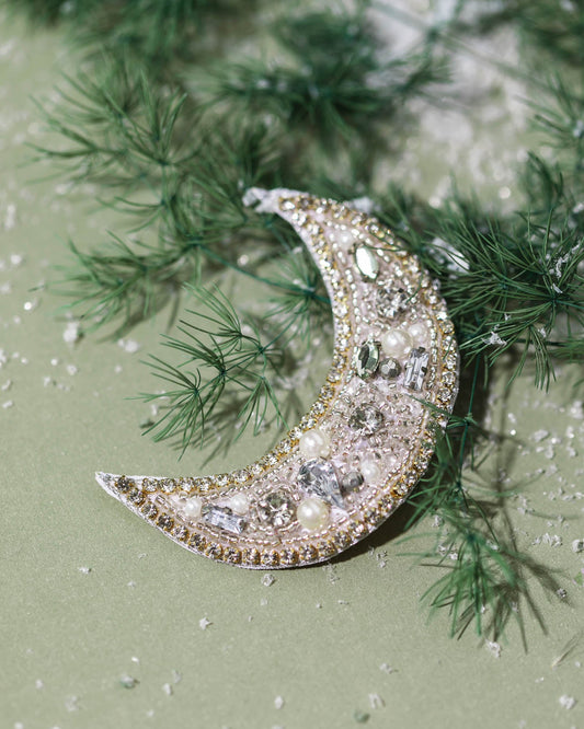 Silver Moon Pin
