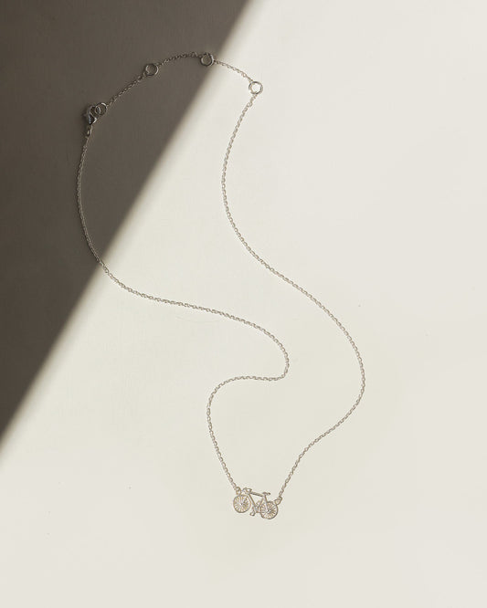 Bicycle Necklace - Silver - Trades of Hope 