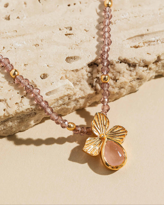 Lady Slipper Necklace - Gold