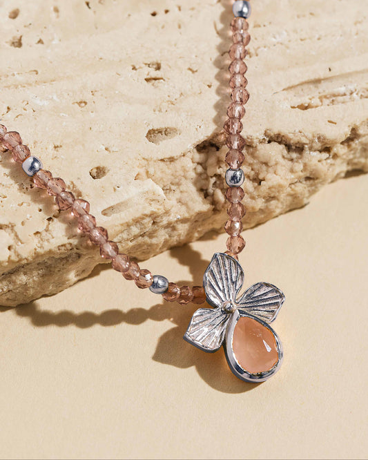 Lady Slipper Necklace - Silver