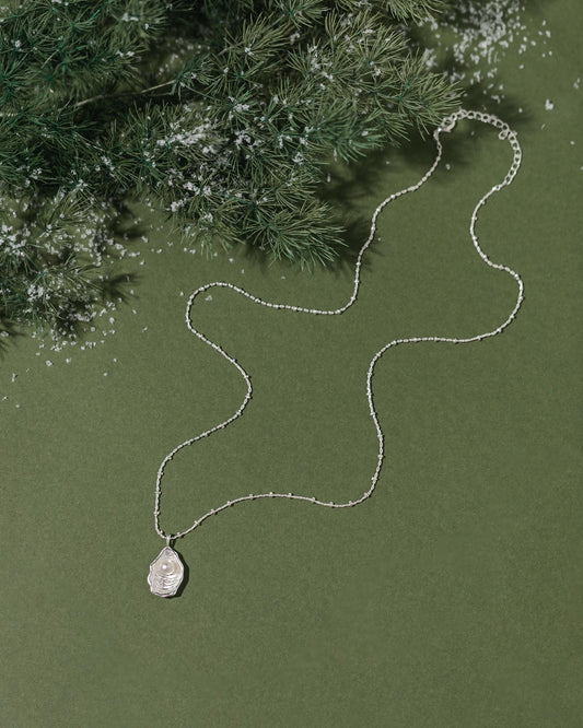 Oyster Necklace - Silver