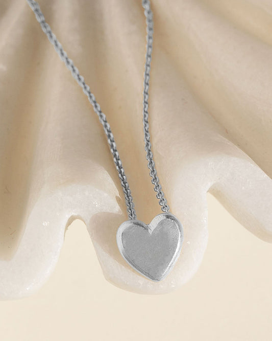 Rescued Heart Necklace - Silver