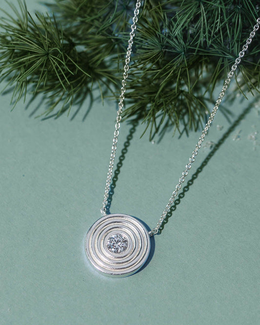 Ripples of Change Necklace - Silver