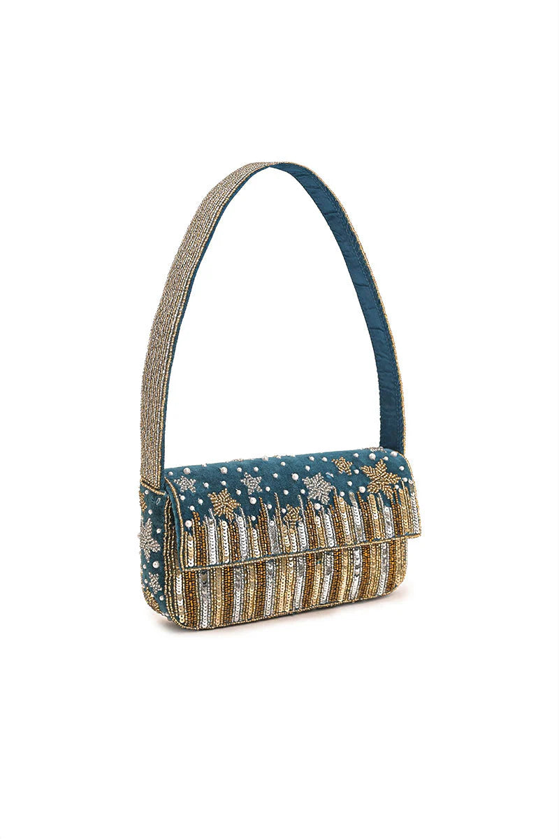 Star Beaded Party Shoulder Bag