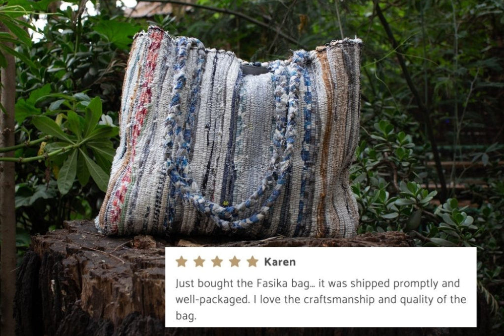 Fasika Upcycled Ethiopian Cotton Bag