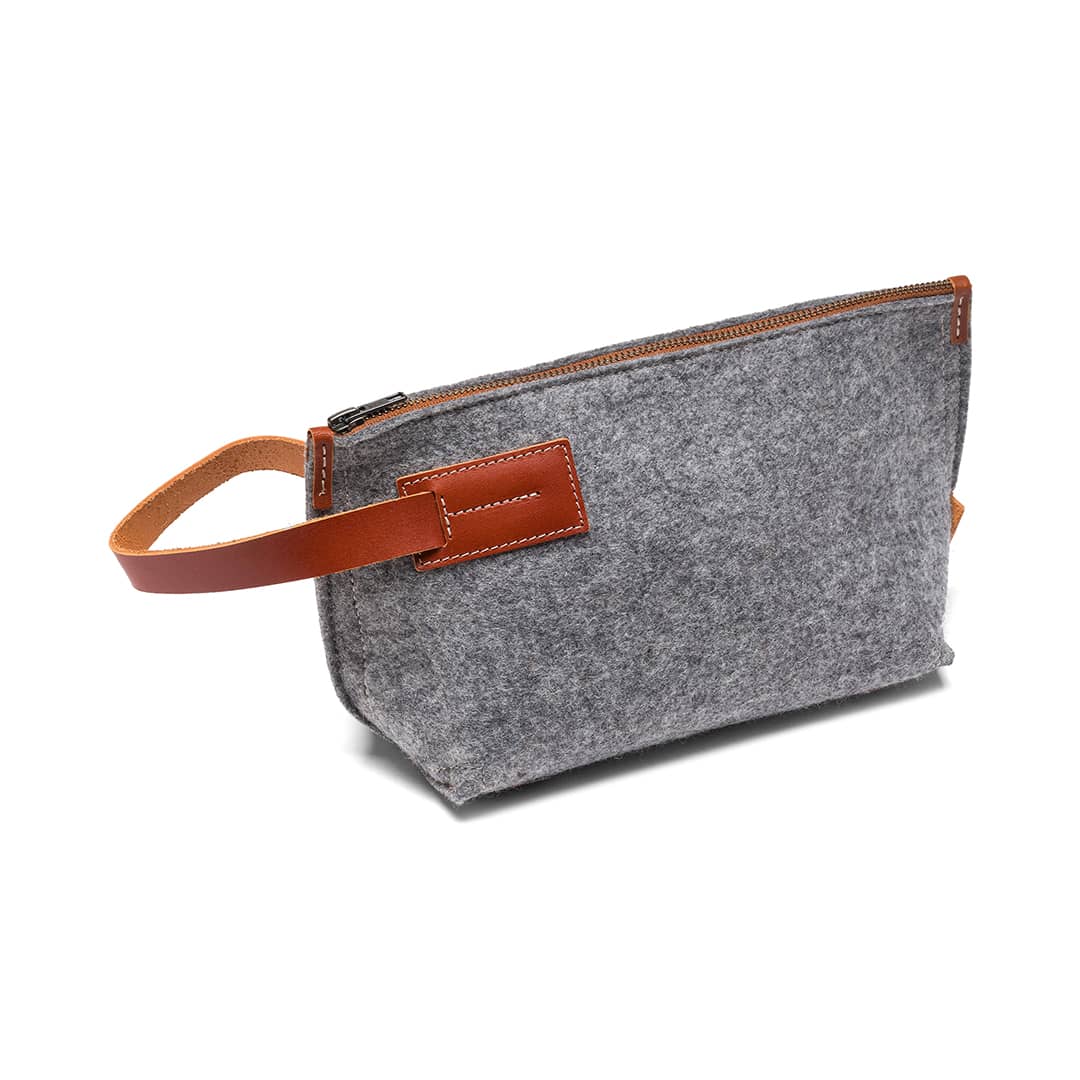 Felt and Leather Travel Kit