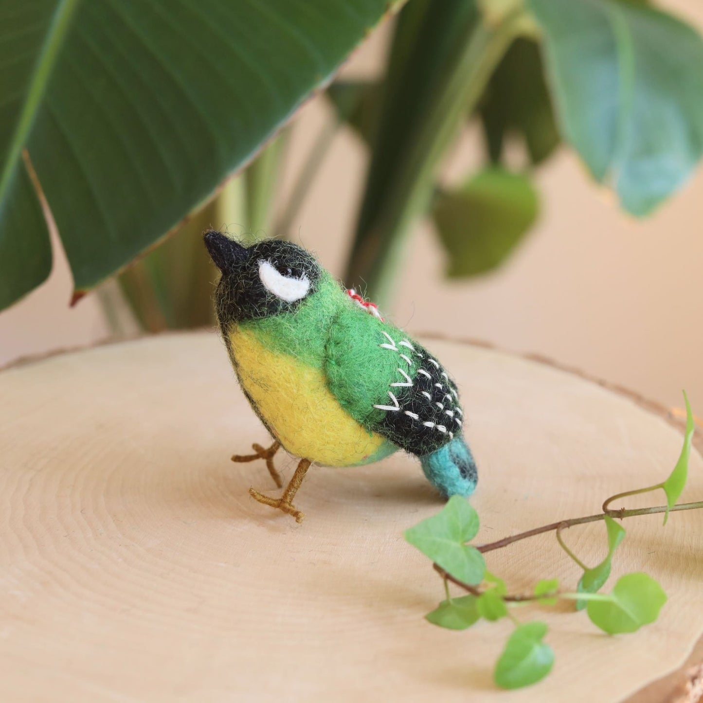 Felt Bird Ornaments Set of 6 - Set A