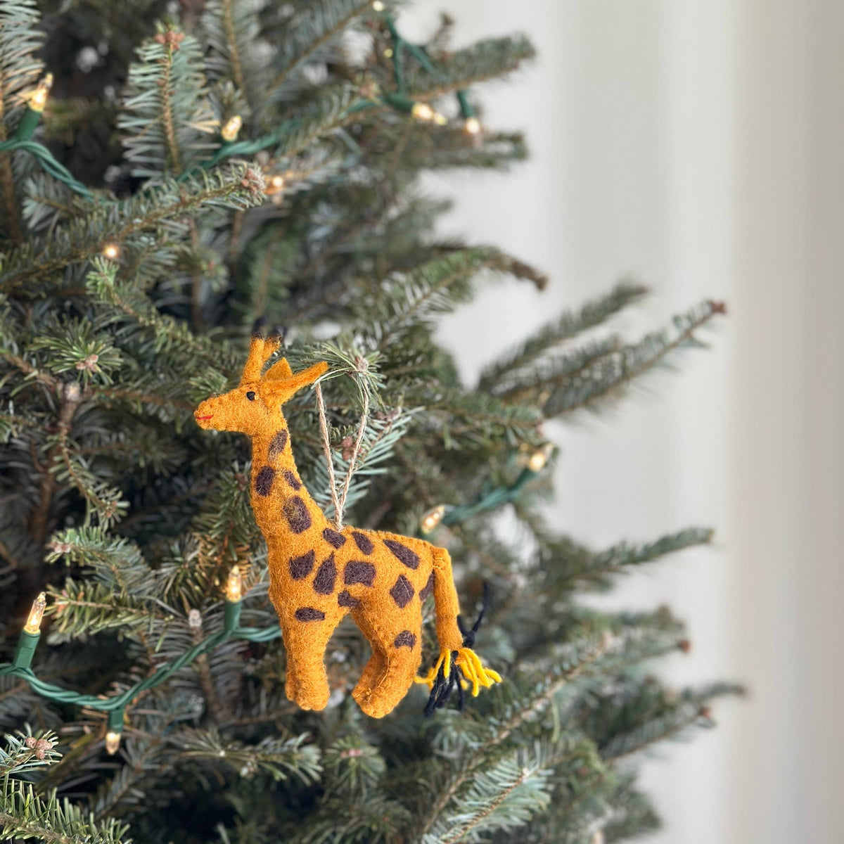 Felt Ornament Set of 5 - Safari Animals