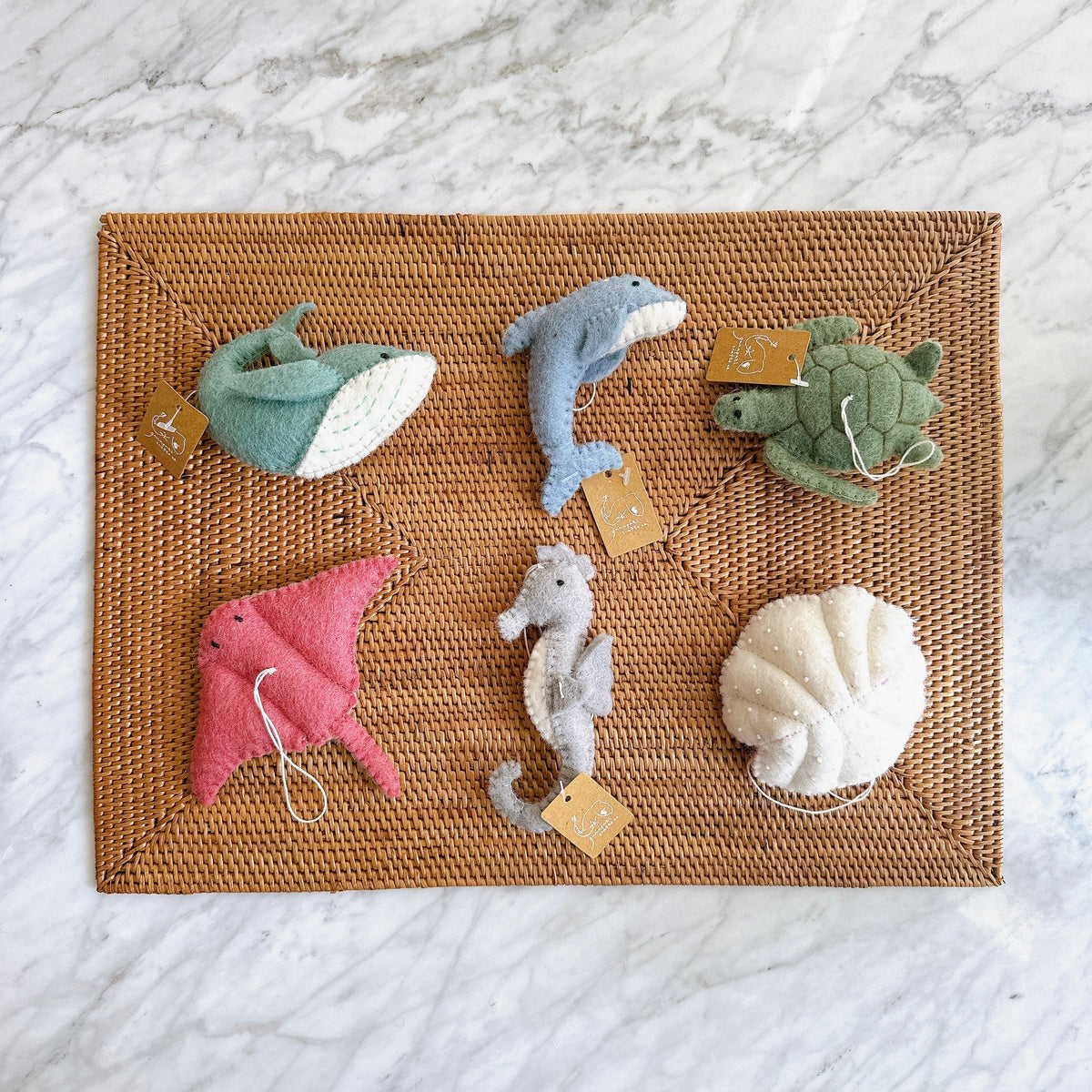 Felt Ornament - Sea Animals Theme / Scallop