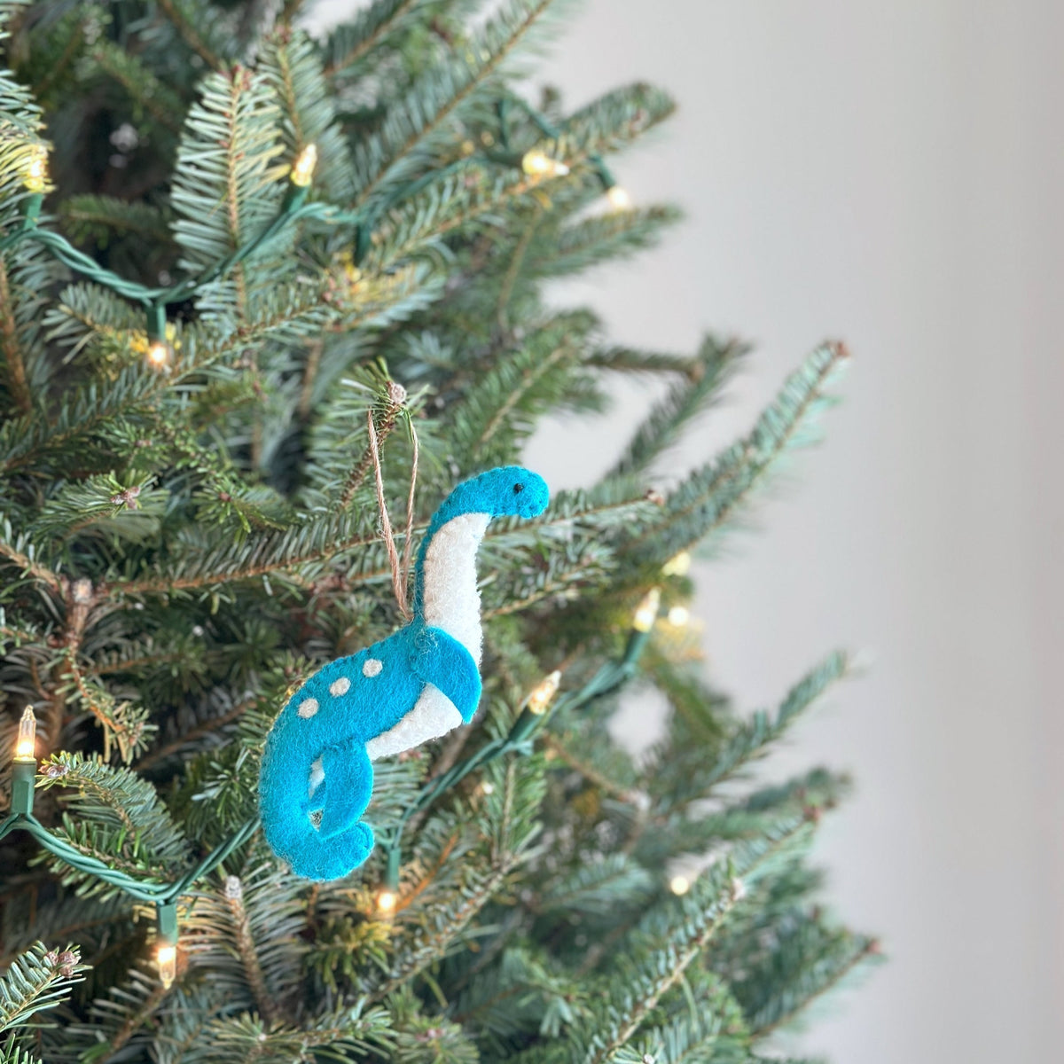 Felt Christmas Ornaments Set of 5 - Dinosaurs
