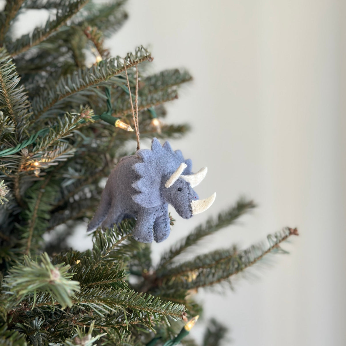 Felt Christmas Ornaments Set of 5 - Dinosaurs