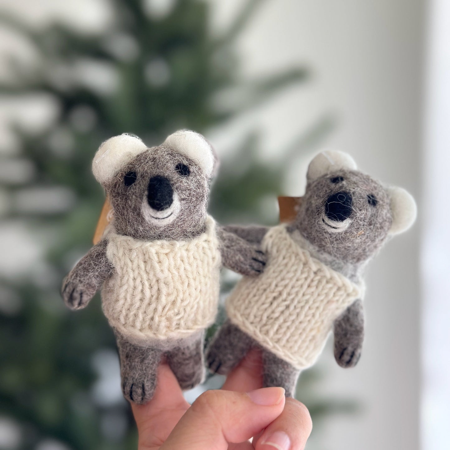 Ganapati - Felt Finger Puppet: Baby Koala