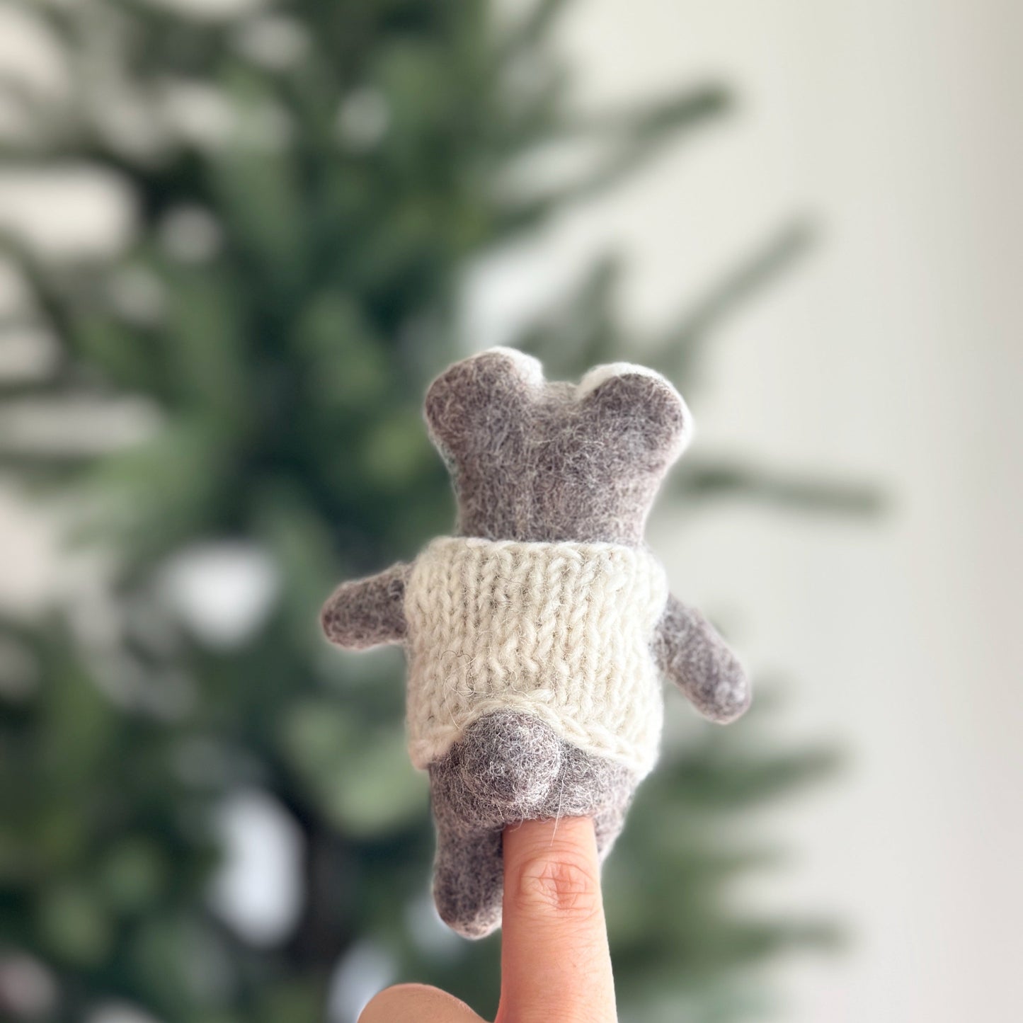 Ganapati - Felt Finger Puppet: Baby Koala