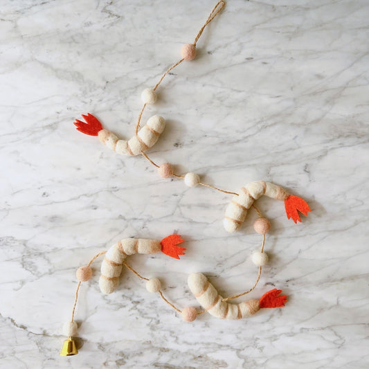 Felt Garland - Shrimp