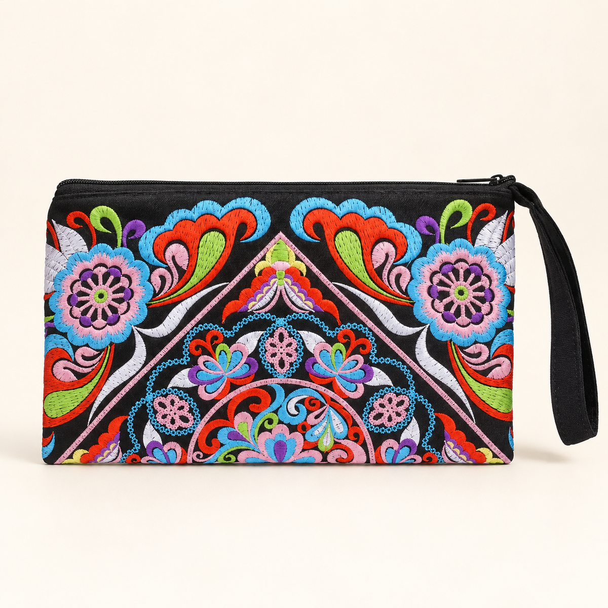 Lumily - Sarita Hmong Embroidered Wristlet - Thailand